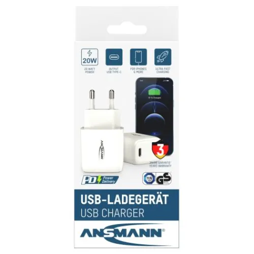 ANSMANN AG Home Charger HC120PD / 3 A / 20 W / 1 Port^ Usb-ladegeräte