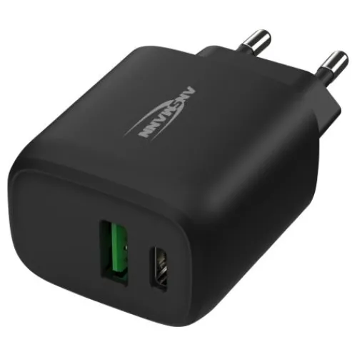 ANSMANN AG Home Charger HC218PD schwarz / 3 A / 20 W / 2 Port^ Usb-ladegeräte