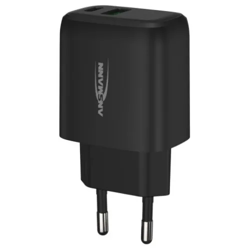 ANSMANN AG Home Charger HC218PD schwarz / 3 A / 20 W / 2 Port^ Usb-ladegeräte