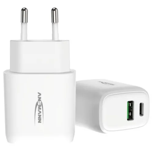 ANSMANN AG Home Charger HC218PD weiß / 3 A / 20 W / 2 Port^ Usb-ladegeräte