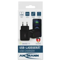 ANSMANN AG Home Charger HC118QC /3 A/18 W/1 Port^ Usb-ladegeräte
