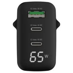 ANSMANN AG Home Charger mit Display HC365PD 65W / 3 A / 65 W / 3 Port^ Usb-ladegeräte