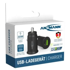 ANSMANN AG In-Car-Charger CC230PD / 3 A / 30 W / 2 Port^ Usb-ladegeräte