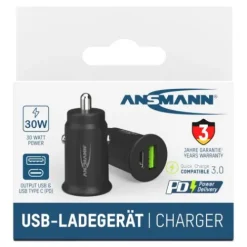 ANSMANN AG In-Car-Charger CC230PD / 3 A / 30 W / 2 Port^ Usb-ladegeräte