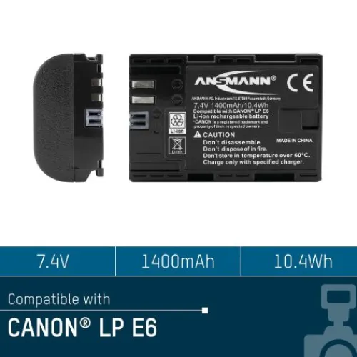 ANSMANN AG Kamera-Akku A-Can LP E6^ Kamera-akkus
