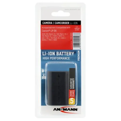ANSMANN AG Kamera-Akku A-Can LP E6^ Kamera-akkus