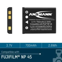 ANSMANN AG Kamera-Akku A-Fuj NP 45^ Kamera-akkus