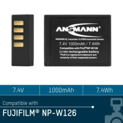 ANSMANN AG Kamera-Akku A-Fuj NP-W 126^ Kamera-akkus