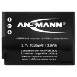 ANSMANN AG Kamera-Akku A-Nik EN EL 12^ Kamera-akkus