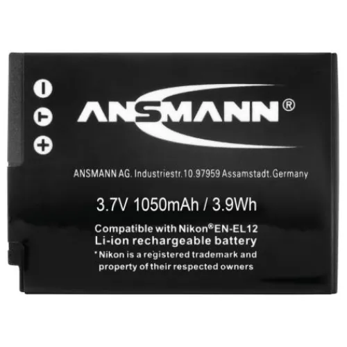ANSMANN AG Kamera-Akku A-Nik EN EL 12^ Kamera-akkus