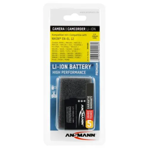 ANSMANN AG Kamera-Akku A-Nik EN EL 12^ Kamera-akkus