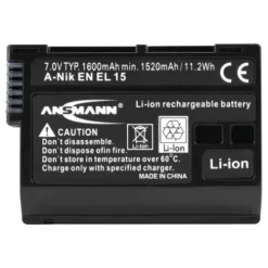ANSMANN AG Kamera-Akku A-Nik EN EL 15^ Kamera-akkus