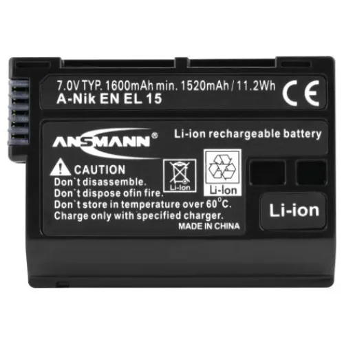 ANSMANN AG Kamera-Akku A-Nik EN EL 15^ Kamera-akkus