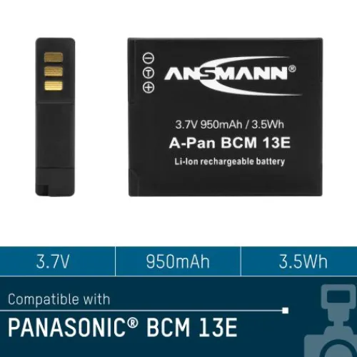 ANSMANN AG Kamera-Akku A-Pan DMW-BCM13E^ Kamera-akkus