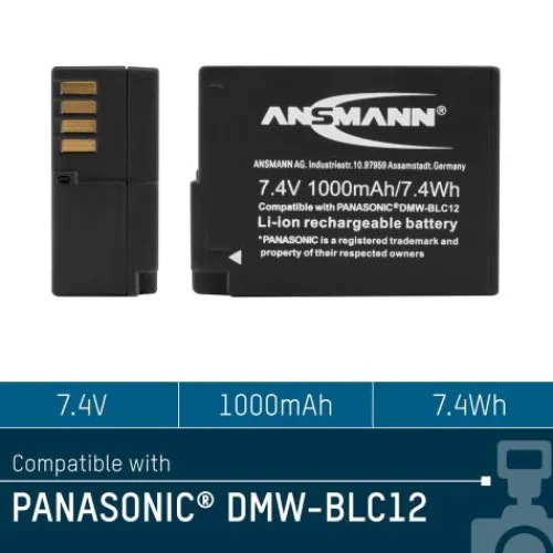 ANSMANN AG Kamera-Akku A-PAN DMW-BLC12^ Kamera-akkus