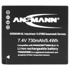 ANSMANN AG Kamera-Akku A-Pan DMW-BLG 10^ Kamera-akkus