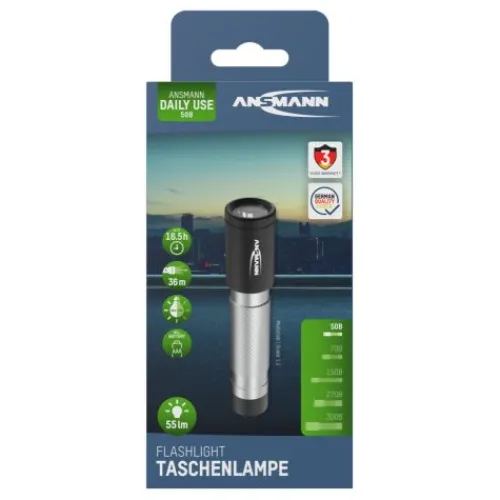 ANSMANN AG LED Taschenlampe Daily Use 50B batteriebetrieben^ Taschenlampen