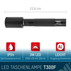 ANSMANN AG LED Taschenlampe Future T300F batteriebetrieben^ Taschenlampen