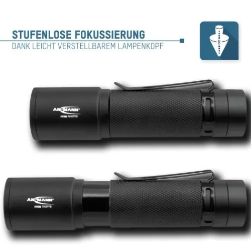 ANSMANN AG LED Taschenlampe T600FRB wiederaufladbarbatteriebetrieben^ Taschenlampen