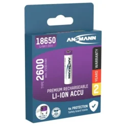 ANSMANN AG Li-Ion Akku 18650 2600 mAh mit USB Typ-C Ladebuchse^ Akkus