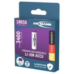 ANSMANN AG Li-Ion Akku 18650 3400 mAh mit USB Typ-C Ladebuchse^ Akkus