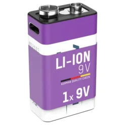 ANSMANN AG Li-Ion Akku 9V E-Block Typ 400 (min. 340 mAh) 1er Papierblister^ Akkus