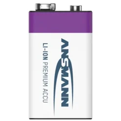 ANSMANN AG Li-Ion Akku 9V E-Block Typ 400 (min. 340 mAh) 1er Papierblister^ Akkus