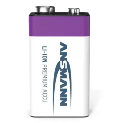 ANSMANN AG Li-Ion Akku 9V E-Block Typ 400 (min. 340 mAh) 1er Papierblister^ Akkus
