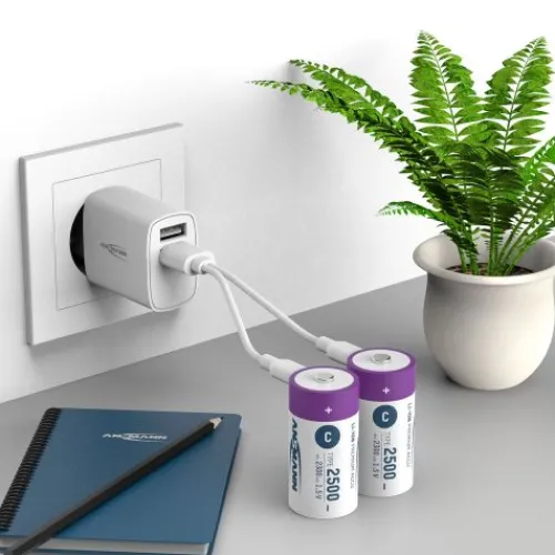 ANSMANN AG Li-Ion Akkus Baby C Typ 2500 (min. 2300 mAh) 2er Papierblister^ Akkus
