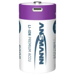 ANSMANN AG Li-Ion Akkus Mono D Typ 6000 (min. 5400 mAh) 2er Papierblister^ Akkus