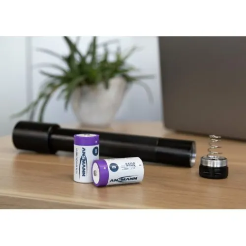 ANSMANN AG Li-Ion Akkus Mono D Typ 6000 (min. 5400 mAh) 2er Papierblister^ Akkus