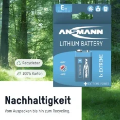ANSMANN AG Lithium Batterie Block E / 1604LC 1er Blister^ Batterien