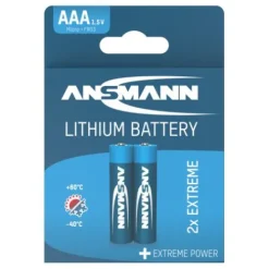 ANSMANN AG Lithium Batterie Micro AAA / FR03 2er Blister^ Batterien