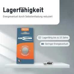 ANSMANN AG Lithium Knopfzelle CR2354^ Knopfzellen Batterien