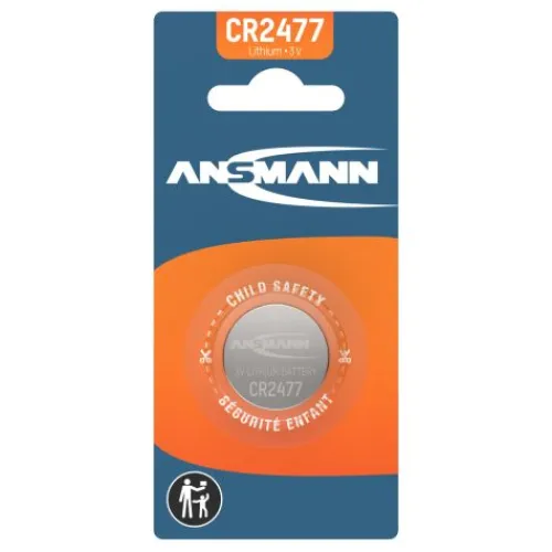 ANSMANN AG Lithium Knopfzelle CR2477^ Knopfzellen Batterien
