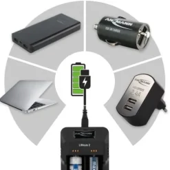 ANSMANN AG Lithium-Ladegerät Lithium 2^ Akku-ladegeräte