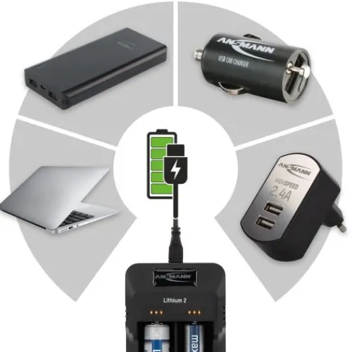 ANSMANN AG Lithium-Ladegerät Lithium 2^ Akku-ladegeräte