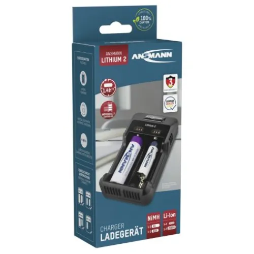 ANSMANN AG Lithium-Ladegerät Lithium 2^ Akku-ladegeräte