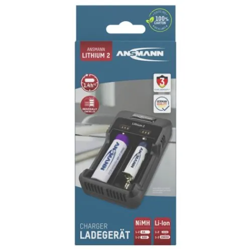 ANSMANN AG Lithium-Ladegerät Lithium 2^ Akku-ladegeräte