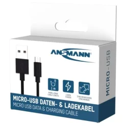 ANSMANN AG Micro-USB Daten und Ladekabel 100 cm^ Micro-usb