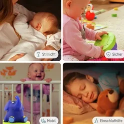 ANSMANN AG Mobiles Nachtlicht Elefant^Kinder Maus & Elefant