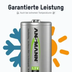ANSMANN AG NiMH Akku Baby C 2500 mAh maxE 2er Blister^ Akkus