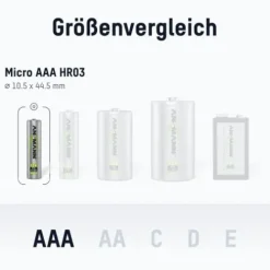 ANSMANN AG NiMH Akku Micro AAA 550 mAh maxE 4er Blister^ Akkus