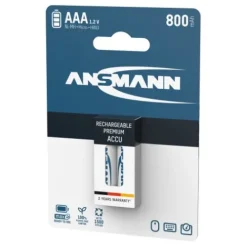 ANSMANN AG NiMH Akku Micro AAA 800 mAh maxE 2er Blister^ Akkus