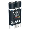 ANSMANN AG NiMH Akku Micro AAA Typ 1100 (min. 1050 mAh) 2er Blister^ Akkus