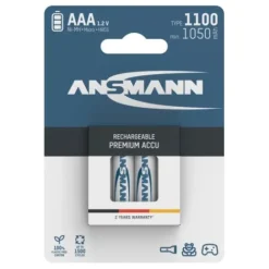 ANSMANN AG NiMH Akku Micro AAA Typ 1100 (min. 1050 mAh) 4er Blister^ Akkus