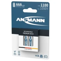 ANSMANN AG NiMH Akku Micro AAA Typ 1100 (min. 1050 mAh) 4er Blister^ Akkus
