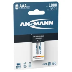 ANSMANN AG NiMH Akku Micro AAA Typ 1000 (min. 950 mAh) 2er Blister^ Akkus