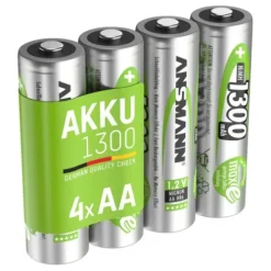 ANSMANN AG NiMH Akku Mignon AA 1300 mAh maxE 4er Blister^ Akkus