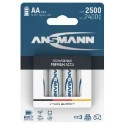 ANSMANN AG NiMH Akku Mignon AA Typ 2500 (min. 2400 mAh) maxE 4er Blister^ Akkus
